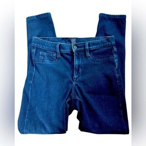 Gap Universal Jegging Jeans Womens 27, Blue Dark Wash,  Denim Zip, stretchy